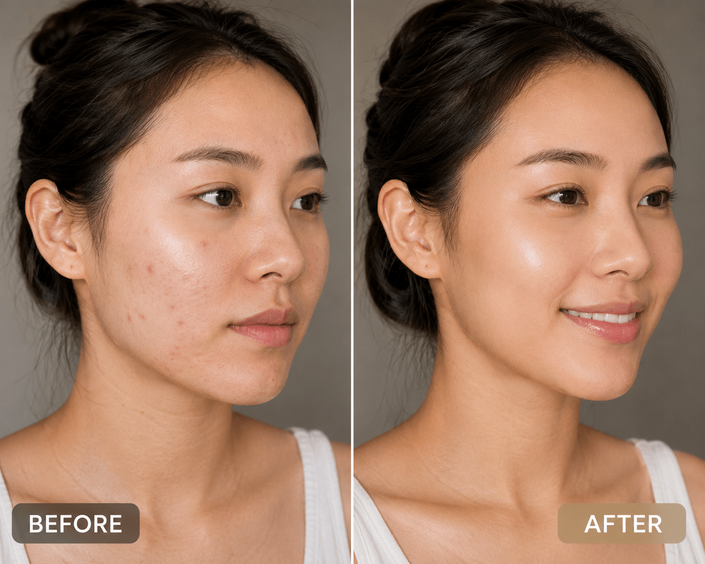 Jasmine L. before and after transformation