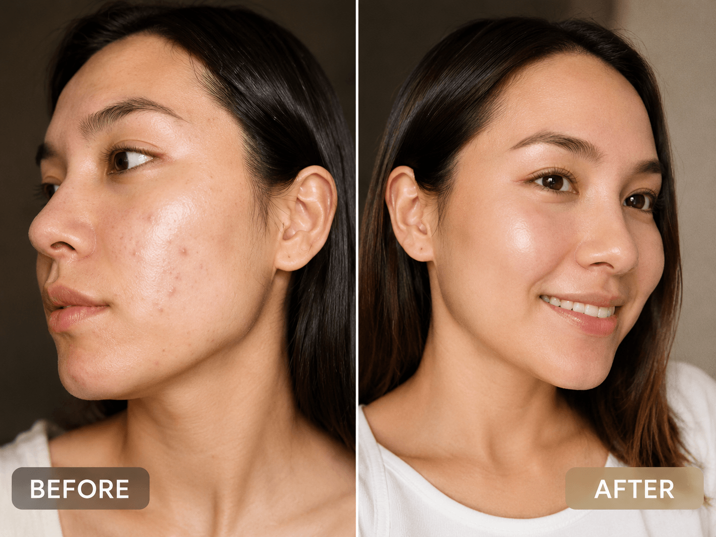 Andrea M. before and after transformation