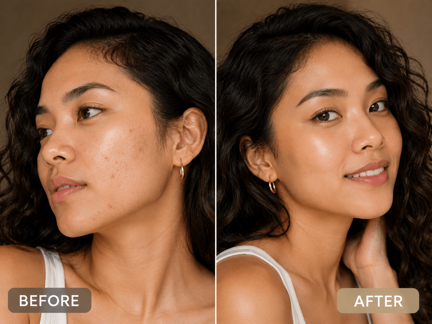 Liza R. before and after transformation